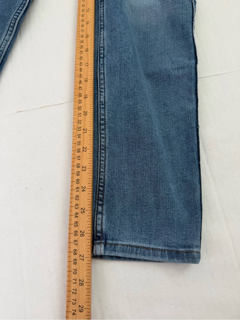 Abercrombie Kids Jeans Boys 11/12 Long Denim Taper Casual Preppy Pant - Picture 13 of 13
